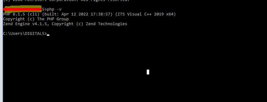 php version